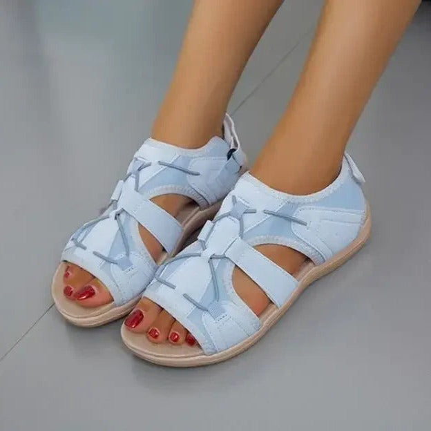 Damen Offene Sandalen mit verstellbaren Riemen | Sommer
