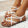 Geflochtene Sandalen für Damen im Sommer