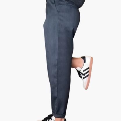 Herren Elegant hoch -geprägter Anzughosen
