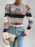 Elegante Bluse Damen mit Blumen