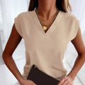 Elegante Bluse Damen V-Ausschnitt