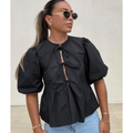 Elegante Bluse mit Puffärmeln