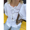 Elegante Bluse mit Puffärmeln