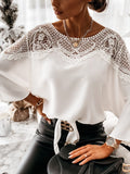 Elegante Bluse mit Spitzen-Detail – Stilvoll & Feminin