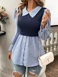 Elegante Damen Bluse mit Streifen