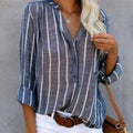 Elegante Gestreifte Damen Bluse