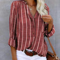 Elegante Gestreifte Damen Bluse
