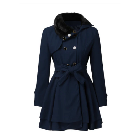Eleganter Wintermantel Damen Daunen