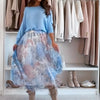 Elegantes 2-teiliges Set Blau