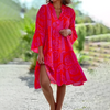 Elegantes Damenkleid Rot Sommer