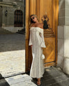 Elegantes Schulterfreies Maxikleid