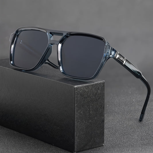 Herren Sonnenbrille | Übergroße Geometrische Form und Getönte Gläser | Moderner Statement-Look