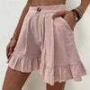 Faltenshorts Damen - Bequem Kurz