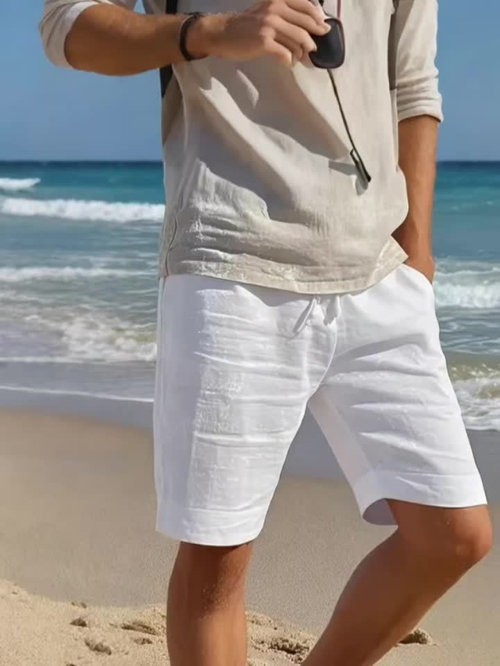 Herren Shorts | Relaxed Fit Shorts | Kordelzugbund | Sommerlicher Strandstil