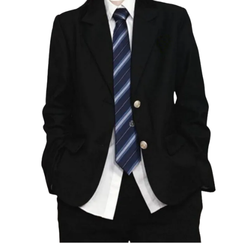 Men's blazer with classic fit, single-button front, and button closure | Notched collar