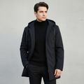 Herren Winterjacke – Moderne Outdoor Übergangsjacke mit Kapuze, Wind- und Wasserdicht, Perfekt für Herbst und Winter