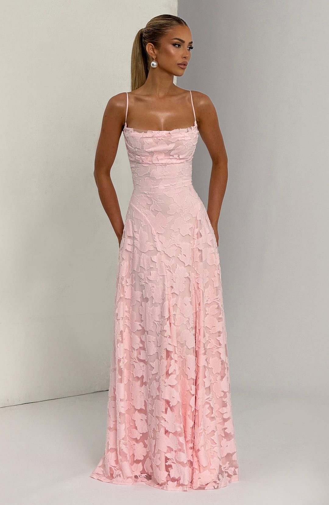 Damen Ärmelloses Spaghettiträger Kleid | Maxi