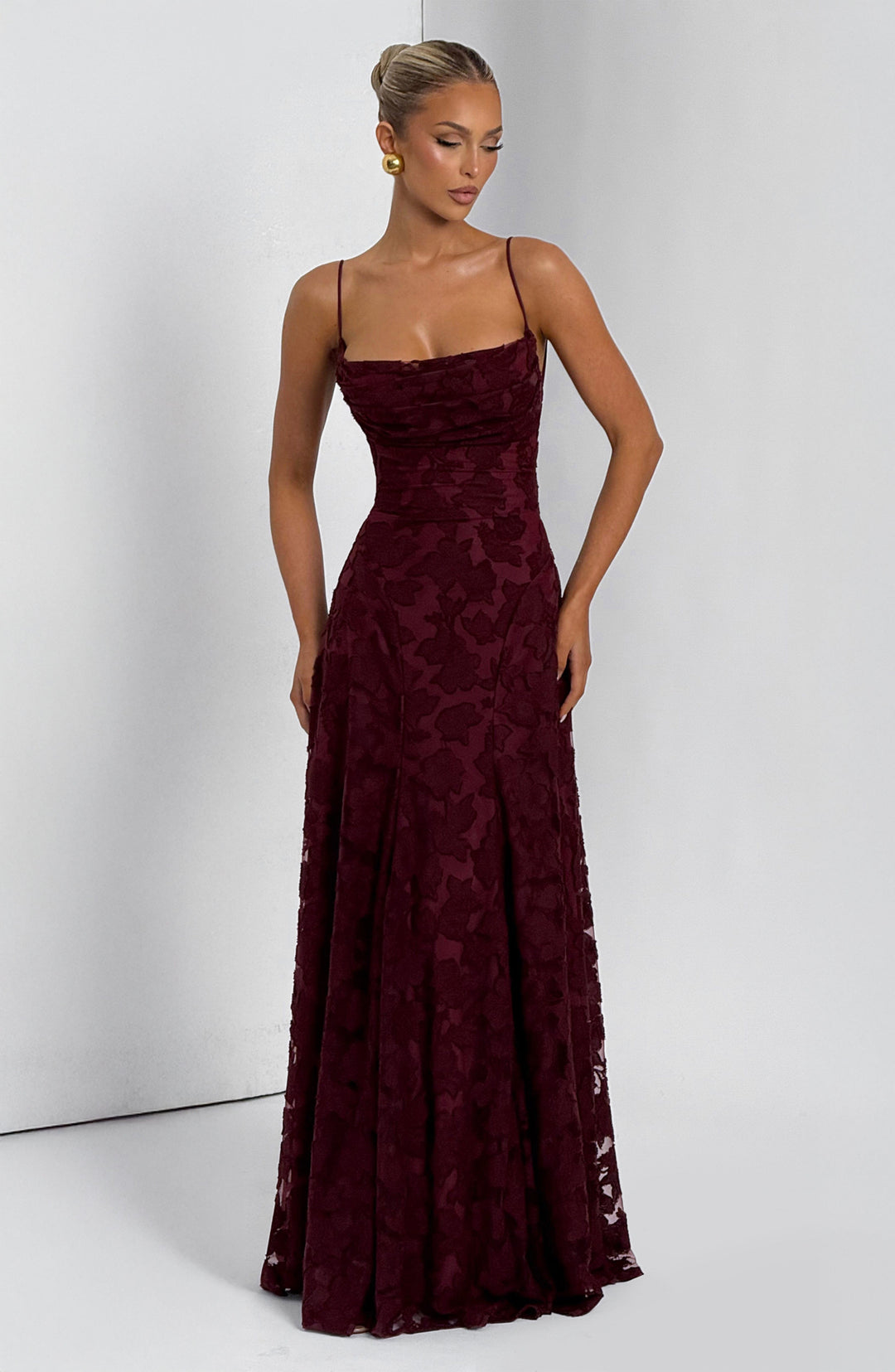 Damen Ärmelloses Spaghettiträger Kleid | Maxi