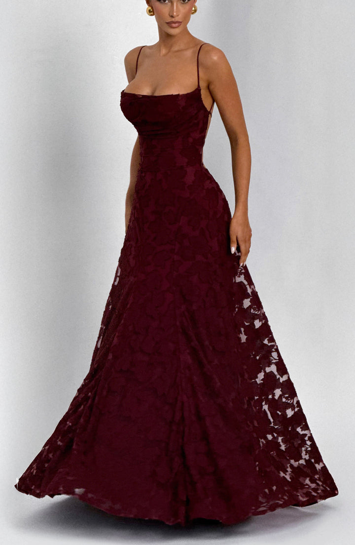 Damen Ärmelloses Spaghettiträger Kleid | Maxi