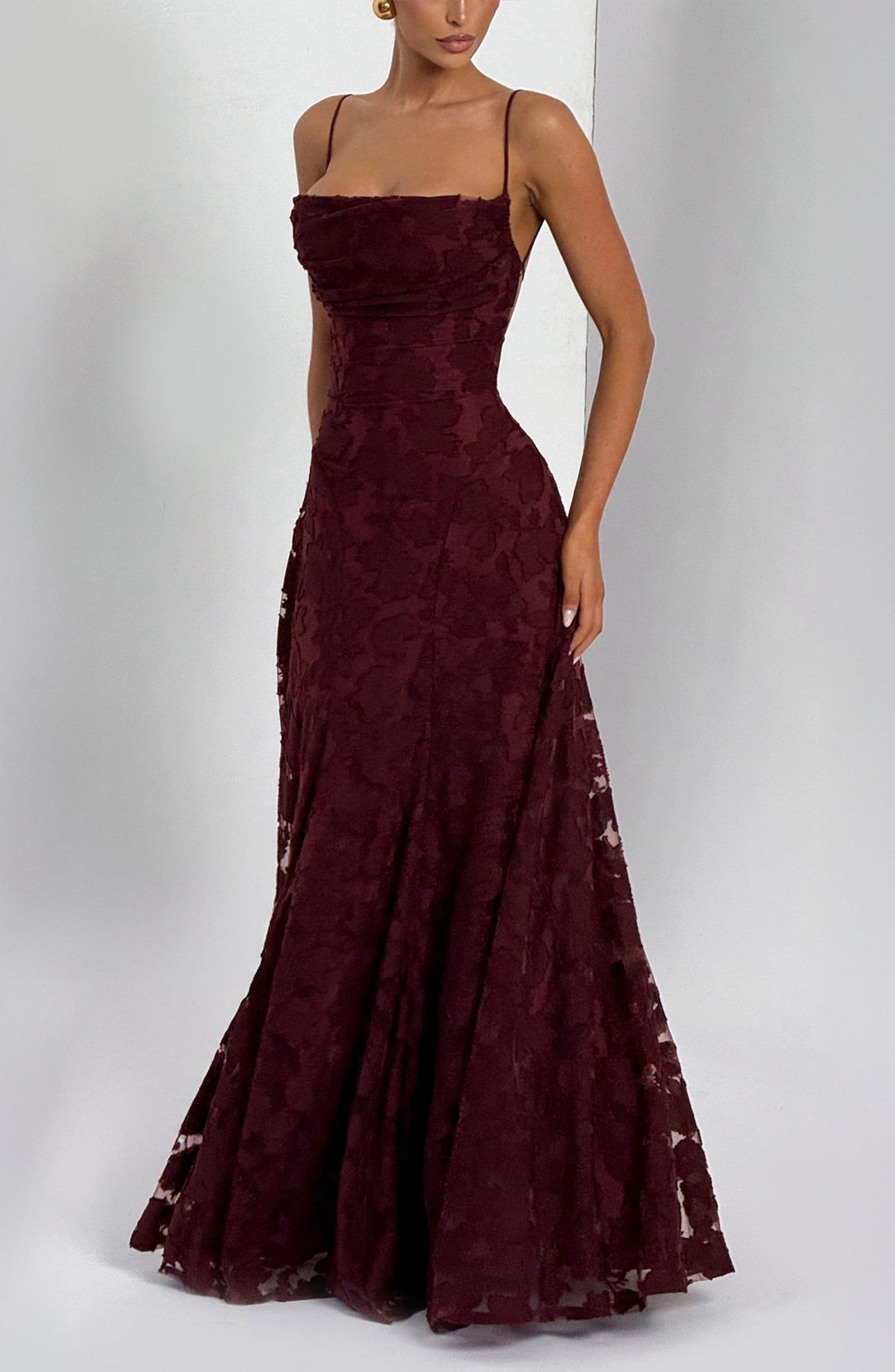 Damen Ärmelloses Spaghettiträger Kleid | Maxi