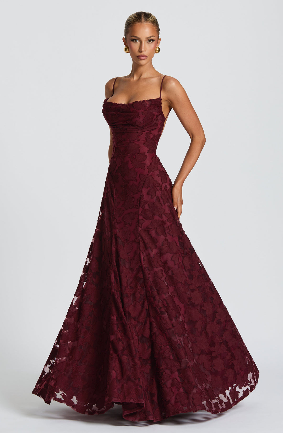Damen Ärmelloses Spaghettiträger Kleid | Maxi