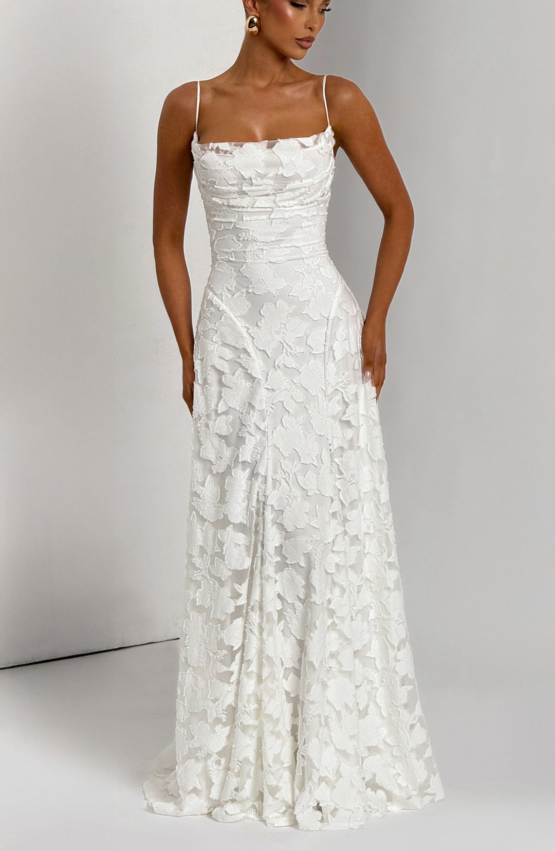 Damen Ärmelloses Spaghettiträger Kleid | Maxi