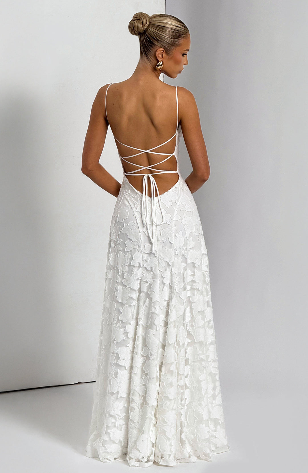 Damen Ärmelloses Spaghettiträger Kleid | Maxi