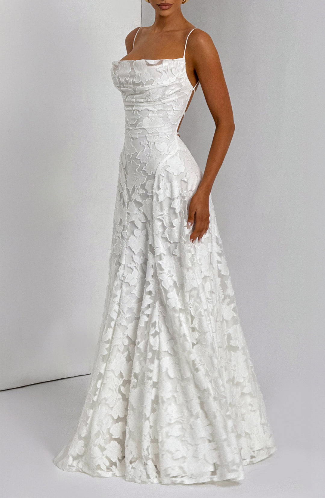 Damen Ärmelloses Spaghettiträger Kleid | Maxi