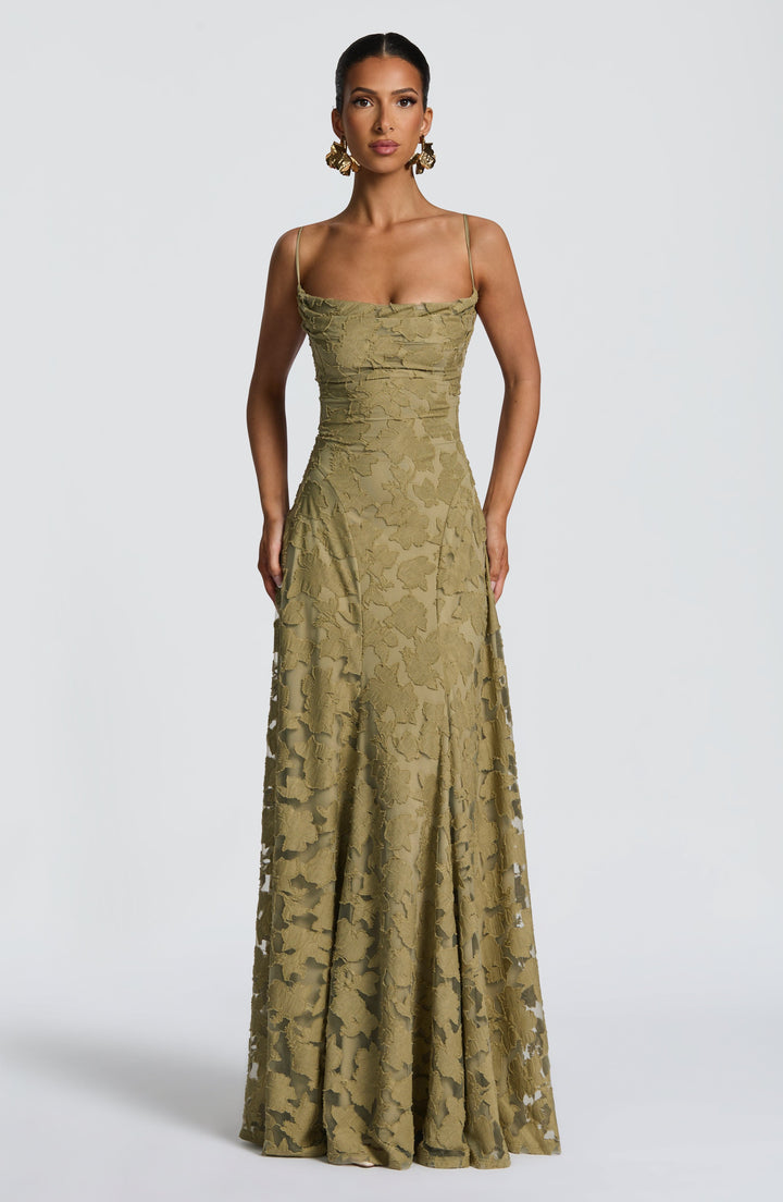 Damen Ärmelloses Spaghettiträger Kleid | Maxi