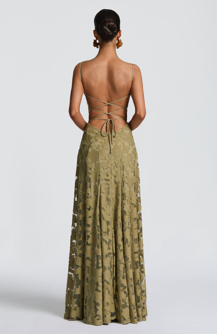 Damen Ärmelloses Spaghettiträger Kleid | Maxi