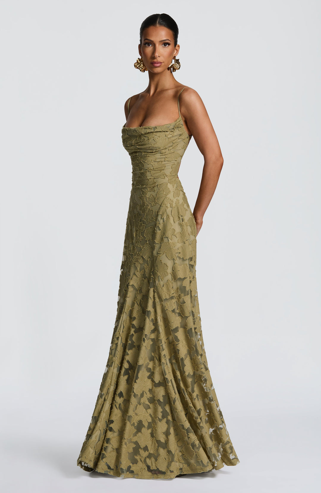 Damen Ärmelloses Spaghettiträger Kleid | Maxi