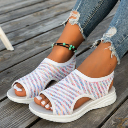 Frauensandalen für Damen mit offenem Zehenbereich