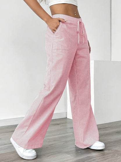 Gestreifte Damenhose | Luftige Eleganz für entspannte Sommertage | Theresa