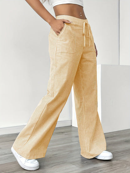 Gestreifte Damenhose | Luftige Eleganz für entspannte Sommertage | Theresa