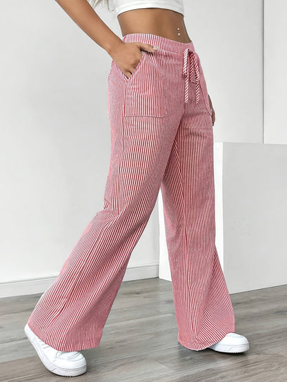 Gestreifte Damenhose | Luftige Eleganz für entspannte Sommertage | Theresa