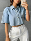 Hellblaues Jeanshemd Damen