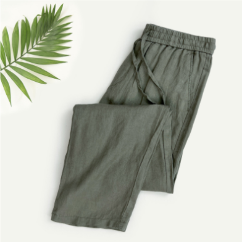 Herren Chino Hose Beige Grau