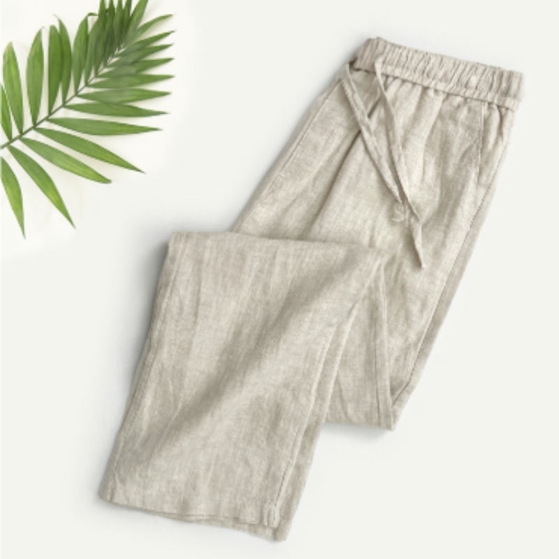 Herren Chino Hose Beige Grau