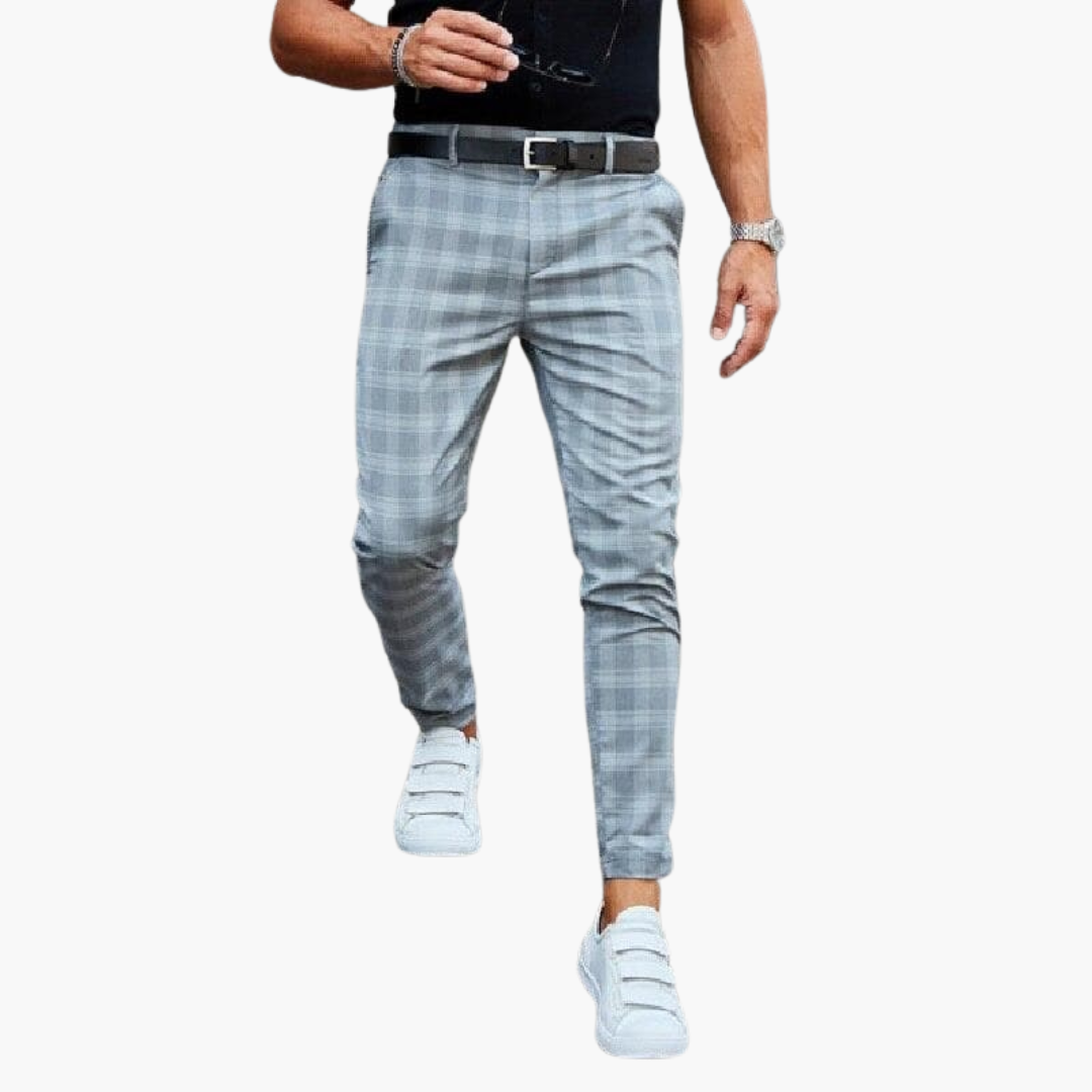 Herren Elegante Chinohose mit Rüschen