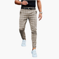 Herren Elegante Chinohose mit Rüschen