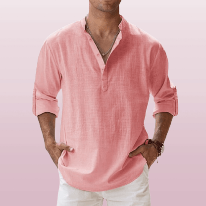 Herren Hemd – Lässiger Komfort im Henley-Stil