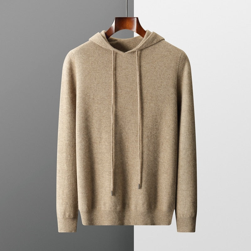Herren-Kapuzenpullover aus Feinstrick – Minimalistischer und eleganter Hoodie für jeden Anlass