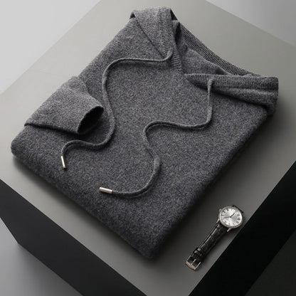Herren-Kapuzenpullover aus Feinstrick – Minimalistischer und eleganter Hoodie für jeden Anlass3