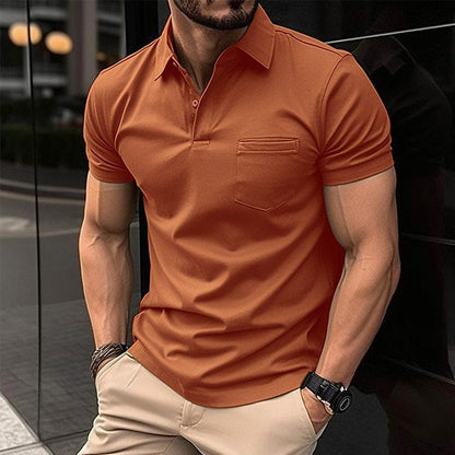 Herren Klassisches Kurzarm-Poloshirt – Schmal Geschnittenes Freizeitshirt1