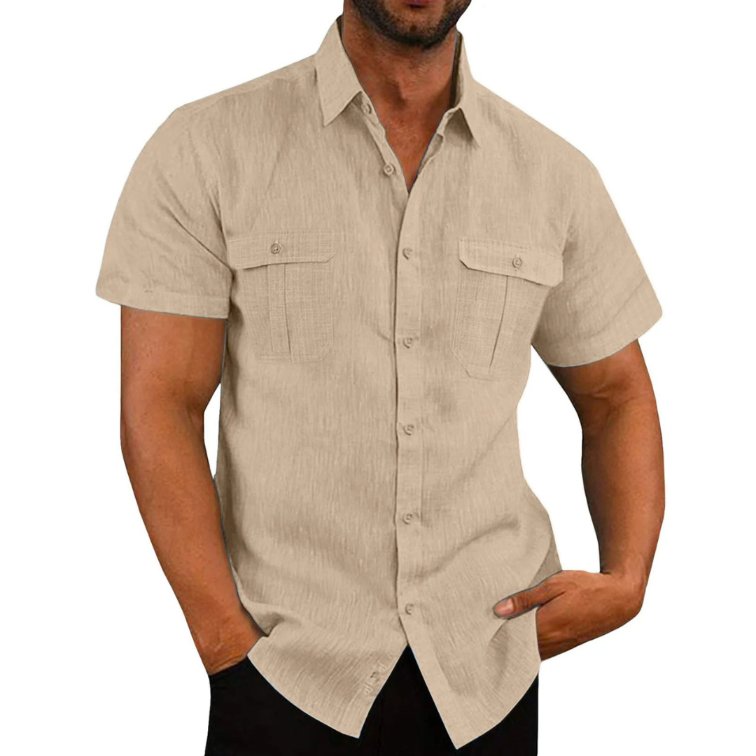 Herren Kurzarmhemd – Luftig, Sommerlich Elegant