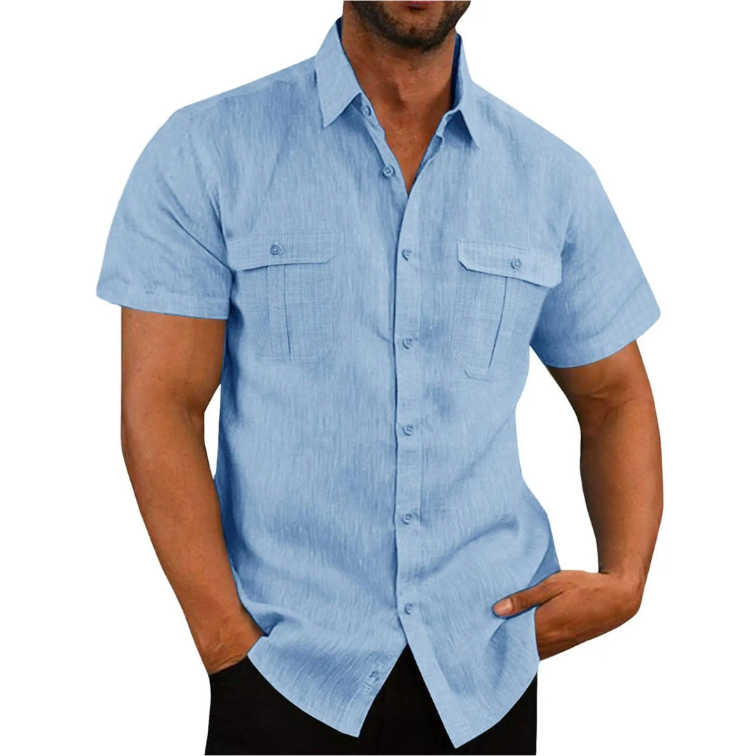 Herren Kurzarmhemd – Luftig, Sommerlich Elegant