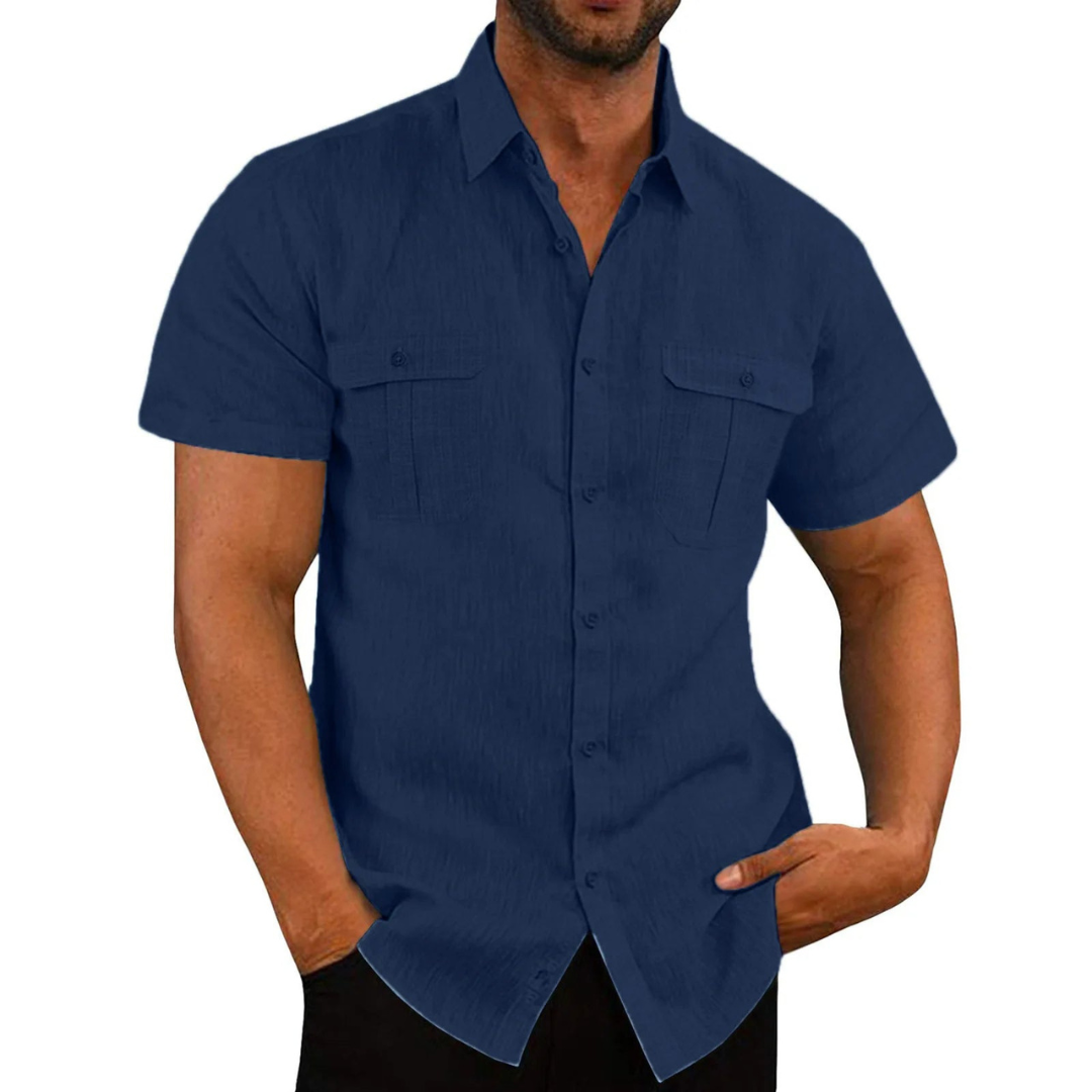 Herren Kurzarmhemd – Luftig, Sommerlich Elegant