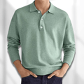Herren Langarm Polo Pullover – Lässiger Leichter Strick5