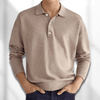 Herren Langarm Polo Pullover – Lässiger Leichter Strick