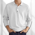 Herren Langarm Polo Pullover – Lässiger Leichter Strick4